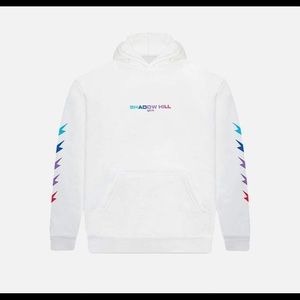 shadow hill white hoodie